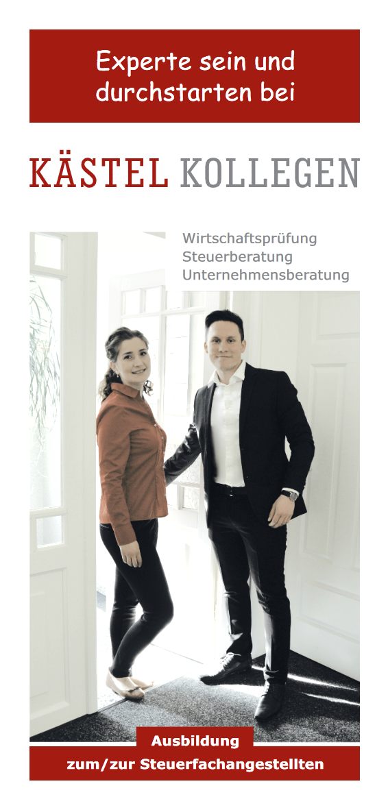Ausbildungsflyer: Ausbildung zum/zur Steuerfachangestellten